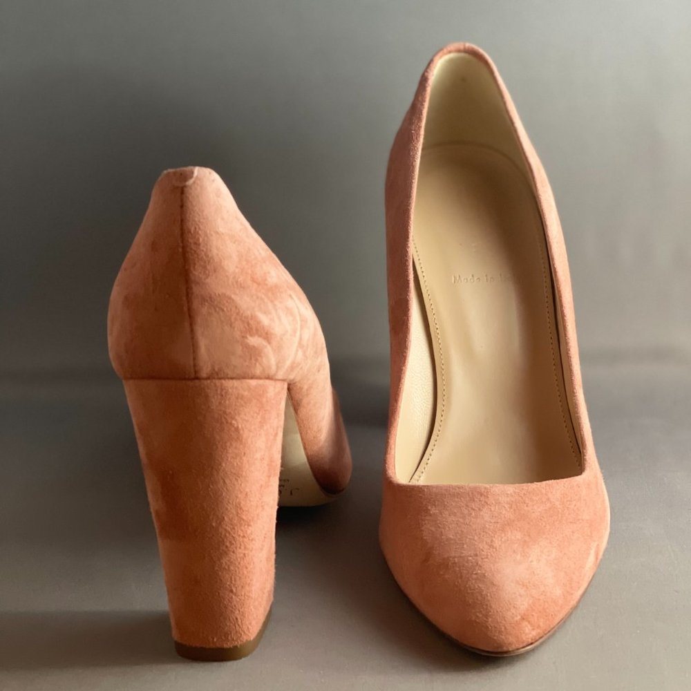 JCrew Stella Suede Pumps in Icy Rose